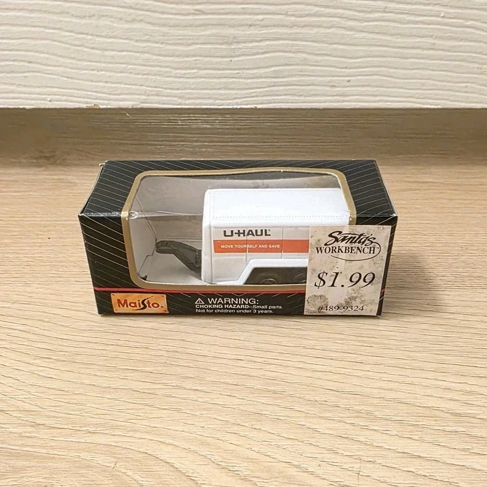 Vintage‎ Maisto 1:64 U-Haul 4 Wheel Moving Trailer 3